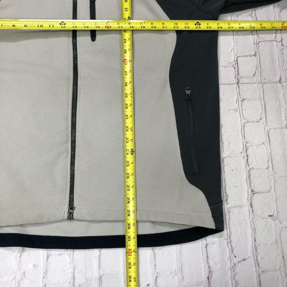 Nike Men Full Zip Fleece Soft Shell Jacket Size XL Extra Large Gray B214 -16 - Picture 3 of 15